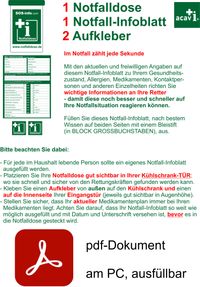 Notfalldose Deutschland, Österreich, Schweiz